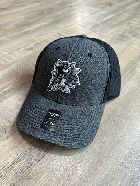 Fitted Spider Knight Grey Hat